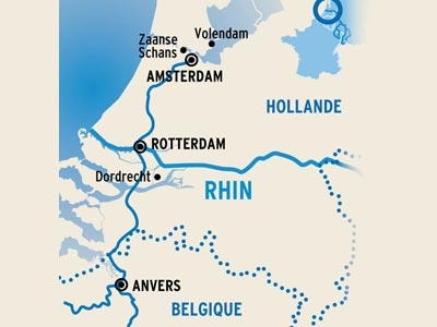 Amsterdam to Antwerp Map
