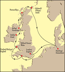 British Isles Cruise, Deluxe Sea Cruise